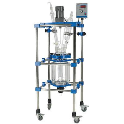 Quality 10L 20L 50L Jacketed Glass Reactor Glass & Stainless Steel Reactor for sale