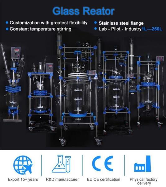 Quality Crystallization Filter Reactor TOPTION 50L Glass Reactor for sale