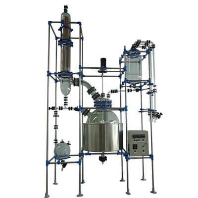 Quality Single Layer Glass Reactor 1L 2L 3L Glass & Stainless Steel Reactor for sale
