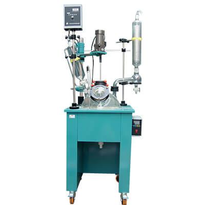 Quality Single Layer Glass Reactor 1L 2L 3L Glass & Stainless Steel Reactor for sale