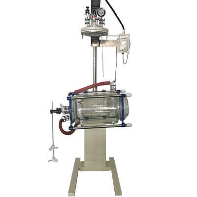 Quality 100L 200L 500L Jacketed Glass Reactor Double Layer Customize for sale