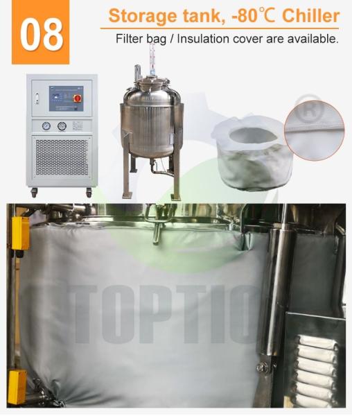 Quality TOPTION Cryogenic Ethanol Extraction Equipment 50lbs Cryo Ethanol Extraction for sale