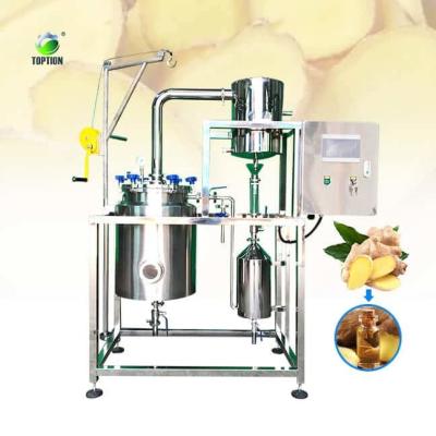 Chine Extracteur d'huile essentielle de gingembre 300L TOPTION machine de distillation à base de plantes à vendre