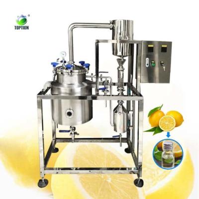China Máquina de extracção de óleo essencial de cítricos TOPTION Extractor de óleo de ervas à venda