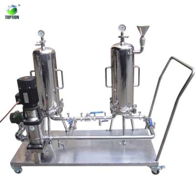 China Oil Extraction Bag Filter Vacuum Filtration System Toption China for sale