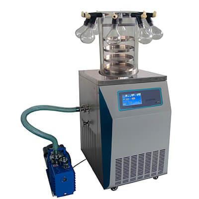 Quality Vertical Vacuum Freeze Dryer Small Scale Laboratory Lyophilizer for sale