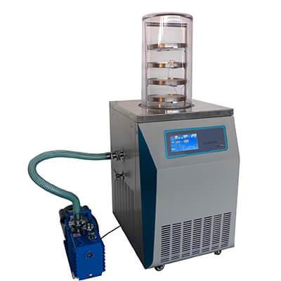 Quality Vertical Vacuum Freeze Dryer Small Scale Laboratory Lyophilizer for sale