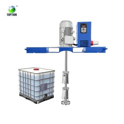 China IBC Ton Barrel Electric Mixing Machine Adjustable Speed IBC Mixer Agitator For Liquid à venda