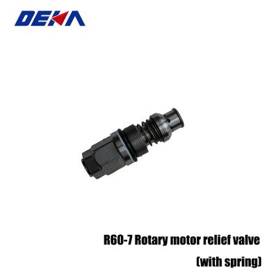 China Rotary motor relief valve(with spring) R60-7 For Power Parts Heavy Equipment EXCAVATOR Rotary motor spare part for sale