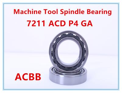 China 7211 ACD P4A GA Machine Tool Spindle Bearing for sale