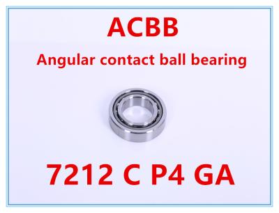 China 7212 C P4 GA    Angular Contact Ball Bearing for sale