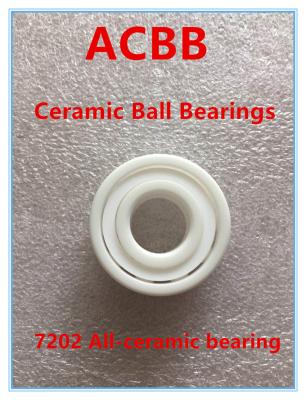 China 7202 all-ceramic bearing with high speed and high temperature resistance for sale