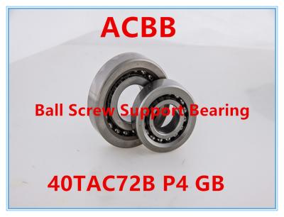 China 40TAC72 B P4 GB empurrou o rolamento de esferas angular 6300RPM-7000RPM do contato à venda