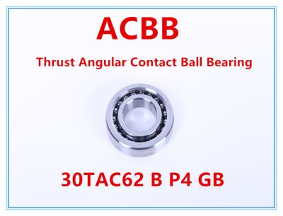 China 30TAC62 B P4 GB empurrou o rolamento de esferas angular 7500RPM-8500RPM do contato à venda