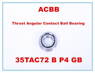 China El contacto angular de 35TAC72 B P4 GB empuje el cojinete 6000RPM-7000RPM en venta