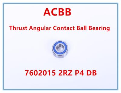 China 7602015 o DB de B 2RZ P4 empurrou a alta velocidade angular do rolamento de esferas do contato à venda