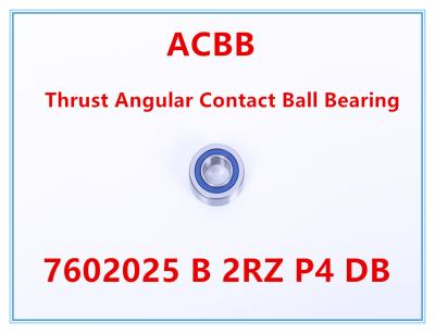 China 7602025 2RZ P4 DB Thrust Angular Contact Ball Bearing for sale