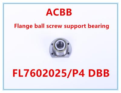 China FL7602025/P4 DBB  Flange Ball Screw Support Bearing for sale