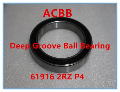 中国 高精度61916 2RZ ZV4 C3 P4低雑音の深い溝のボール ベアリング 販売のため