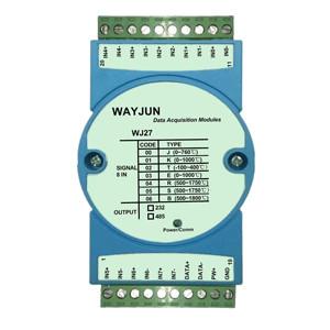 China WAYJUN Eight channels thermocouple signal acquisition,blue isolation conversion DIN35 for sale