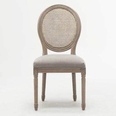 China Luxury vintage french louis wedding chair Banquet ghost dining chair event stacking LV rental wood chairs for sale