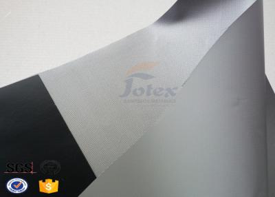 China Tela revestida gris de la fibra de vidrio del PVC, tela da alta temperatura compuesta en venta
