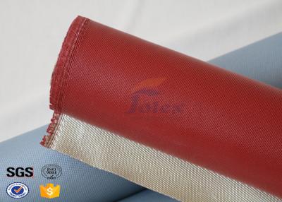 China 1000 Degrees Red Coating High Silica Fabric Thin Fiberglass Cloth 700gsm for sale