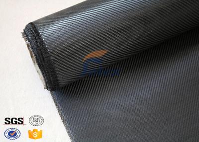 China Anti Corrosion Black Silver Coated Glass Fibre Fabric with E / C Fiberglass Yarn for sale