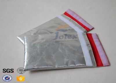 Chine 7' x 11' matériel résistant au feu sûr de tissu de fibre de verre de sac de poche de document précieux ignifuge d'argent à vendre