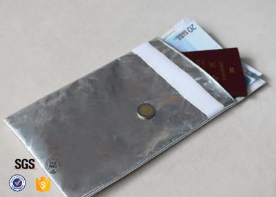China Ningún bolso incombustible del calor de la tela reflexiva que pica de la fibra de vidrio para la protección del efectivo del documento en venta