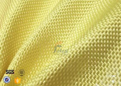 China 1500D 305gsm Yellow Kevlar Aramid Fabric For Bulletproof Vest TDS Approval for sale