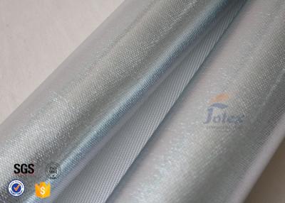 China Reflektierendes Aluminiumfolie-Silber beschichtete hohe Silikon-Glasfaser 700gsm 0.8mm zu verkaufen