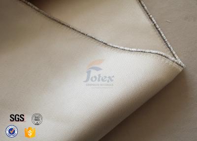 China 800℃ Thermal Insulation Materials / 600g 0.7mm High Silica Cloth Light Brown Color for sale