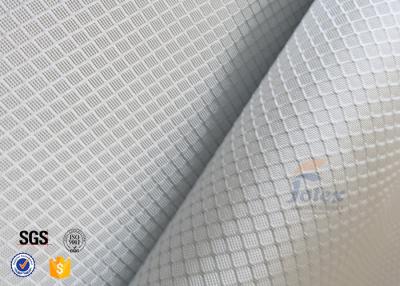 China 220g 0.2mm Checked Aluminized Fiberglass Fabric For Decoration for sale