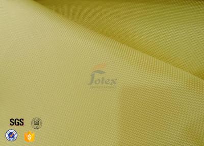 China Plain / Twill Weave Aluminized Kevlar Fabric 1000D Yellow Chemical Resistance for sale