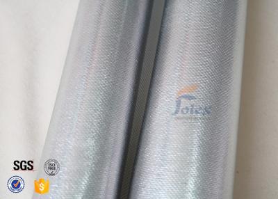 China 0.8mm Silver Coated High Silica Fabric For Fire Blanket / Curtain for sale