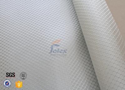 China Satin Weave 220gsm Silver Coated Fabric Fiberglass Cloth Thermal Insulation for sale