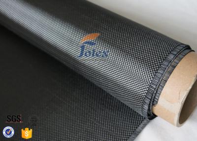 China tela de la fibra de carbono de la plata de la armadura llana de 3K 280g 0.34m m para el refuerzo de la estructura en venta