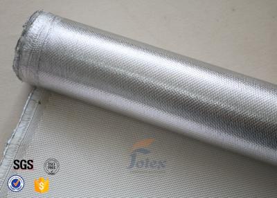 China 0.8mm Thermal Insulation Materials Break Twill Silver Coated Silica Cloth for sale