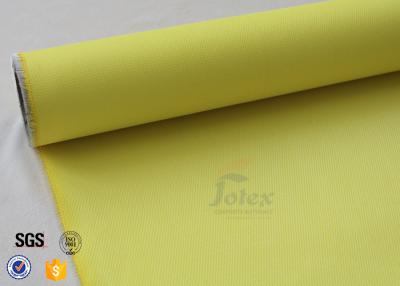 China Yellow PU Coated Fiberglass Fabric 3732 Fireproof Welding Protection Blanket for sale