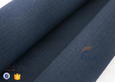 China Flame Retardant Nomex Fabric 210gsm Navy Blue Air Crew Wear Vest Aramid Cloth for sale