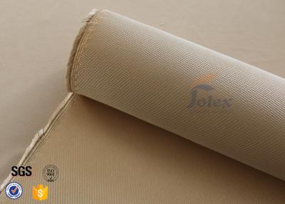 China 1200℃ Fiberglass Cloth roll Fire Blanket 1.3mm 1200g Brown High Silica Fabric for sale