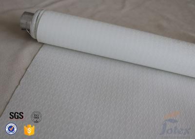 China 0.25mm 300gsm White Silicone Coated Fiberglass Fabric For BBQ Fireproof Apron for sale