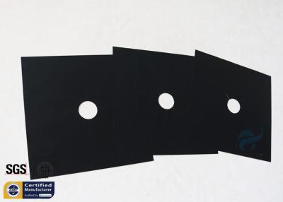 China PTFE Coated Fiberglass Fabric Stovetop Burner Protector Gas Range Black 260℃ for sale