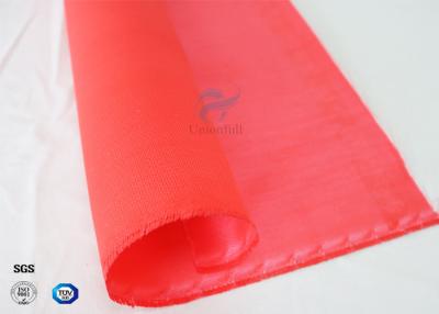 China Alkali Free Anti Corrosion Silicone Rubber Coated Fiberglass Fabric 260℃ 0.5mm for sale