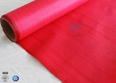 China Fireproof 160g Coating C - glass Silicone Rubber Coated Fiberglass Fabric Satin Weave for sale