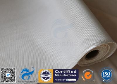 China 1200g 1.3mm White Chemical Resistant Thermal Insulation High Silica Cloth for sale