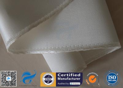 China Grueso resistente de la tela 1200℃ 1200gsm 1.3m m de la silicona de la fibra de vidrio de la armadura de satén alto en venta