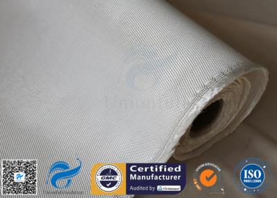 China High Silica Fabric 36OZ White 1.3MM 1200℃ High Temperature Furnace Door Lining for sale