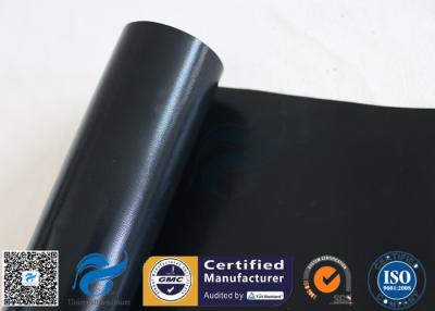 China 0.12mm 230gsm Black PTFE Coated Fiberglass Fabric BBQ Grill Mat Materials for sale